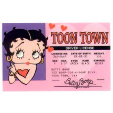 Betty Boop Drivers License