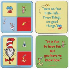 Dr. Seuss Cat in the Hat Coaster Set