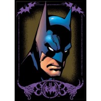 Batman in Purple Frame Refrigerator Magnet