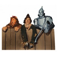 Wizard of Oz Lion, Scarcrow, Tinman Die Cut  Magnet