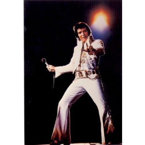 Elvis Presley White Jumpsuit Postcard